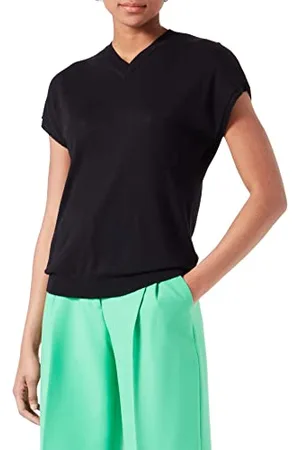 Benetton Damen Trikot V-Ausschnitt M/M 108ad400w Pullover, , XL