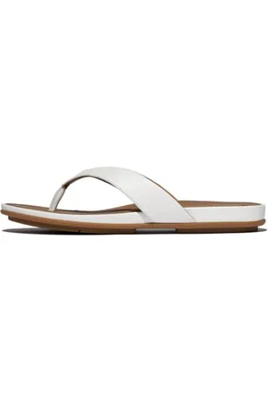 FitFlop Damen Gracie Leather Flip-Flops Flipflop, , 39 EU Schmal