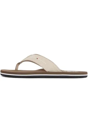 Tommy Hilfiger Herren Flip Flops Chambray mit Leinen, , 43