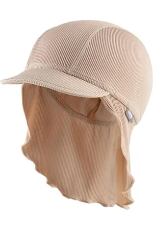 Sterntaler Schirmmütze Nacken Rippe - Baby- und Kinder Mütze Rippenoptik mit Nackenschutz - UV-Schutz 50+ Bademütze - Kopfbedeckung Sommer - Unisex Bademode - , Größe 49