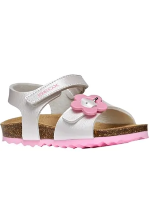 Geox Baby-Mädchen B CHALKI Girl Sandal, White, 24 EU