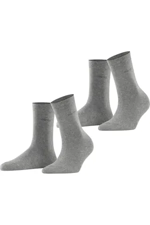 ESPRIT Damen Socken Basic Easy Multipack W So Baumwolle einfarbig 2 Paar, , 39-42