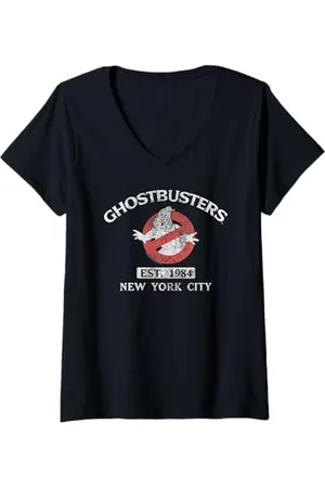 Ghostbusters Damen EST. 1984 T-Shirt mit V-Ausschnitt