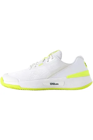 Wilson Damen Intrigue PRO OZ Tennisschuh, White/Safety Yellow/Navy Blazer, 40 EU