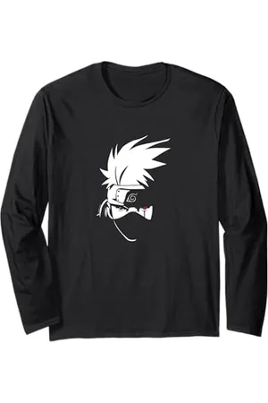 Naruto Shippuden Kakashi Head Anime Langarmshirt