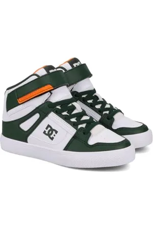 Dcshoes Pure High-Top Sneaker, White/Light Brown, 30 EU