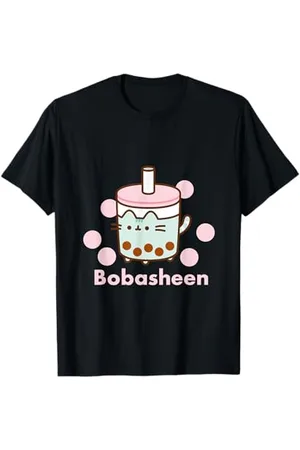 Pusheen T-Shirt Kurzarm S Klein Klassisch Unisex-Jugendliche