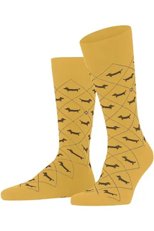 Burlington Herren Socken Dachshund M So Baumwolle gemustert 1 Paar, , 40-46