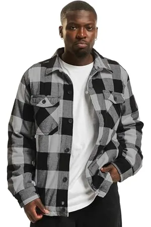 Brandit Lumber Jacket, Farbe: black+charco, Größe: M