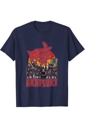 Naruto Shippuden Akatsuki Group mit Kanji T-Shirt