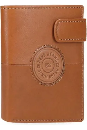 Pepe Jeans Cracker Vertikale Geldbörse mit Kartenfach und Klickverschluss, , 8,5 x 10,5 x 1 cm, Leder von Joumma Bags, , Talla única, Vertikale Geldbörse mit Kartenfach und Klickverschluss