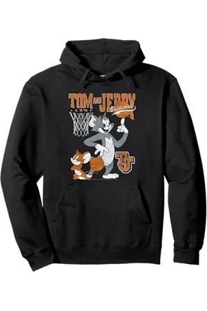 Tom And Jerry Spinning Basketball Pullover Hoodie