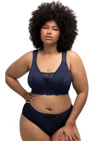 Ulla Popken Damen Bralette, Spitze BH, , 105C EU