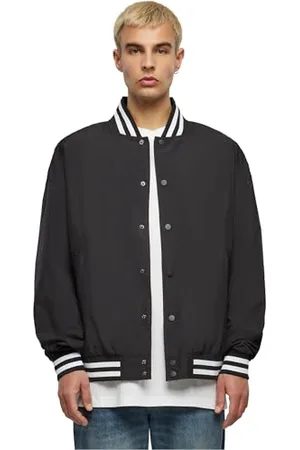 Build Your Brand Herren BY259-Light College Jacket Jacke, Black, M