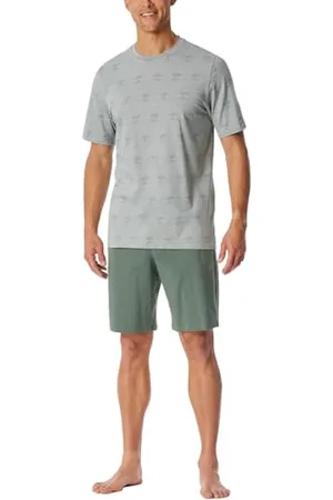 Schiesser Herren Schlafanzug kurz Rundhals-95/5 Nightwear Pyjamaset, , 54