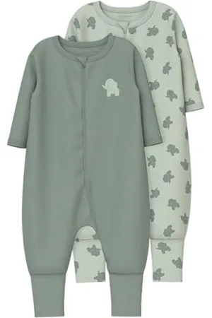 NAME IT Herren Nbmnightsuit 2P Zip Ff Sea Elephant Noos, , 74 EU