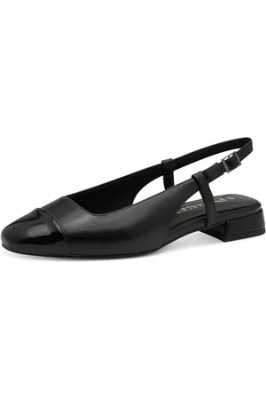 Marco Tozzi Damen Slingpumps Elegant Kleiner Absatz, Schwarz , 39 EU