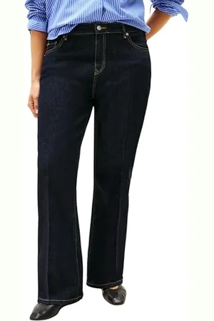 Tommy Hilfiger Damen Jeans Hose Rinse Bootcut Fit, Schwarz (Rinse), 46