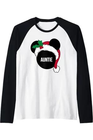 Disney Weihnachtsmütze Mickey Christmas Family Passende Tante Raglan