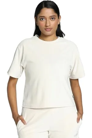 PUMA Unisex ESS Elevated Relaxed Cropped Tee T-Shirt, , L