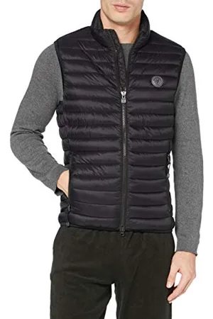 Marc O’ Polo Marc OߴPolo Herren Steppweste mit Stehkragen wasserabweisend, (Black), XS