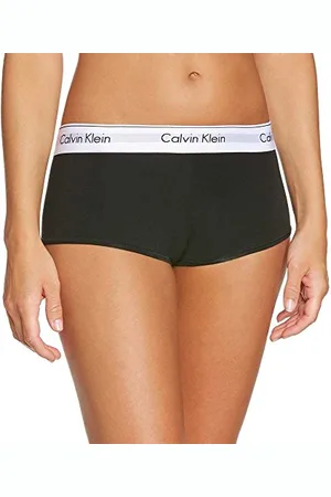 Calvin Klein Damen Hipster Boyshort aus Baumwolle mit Stretch, , L
