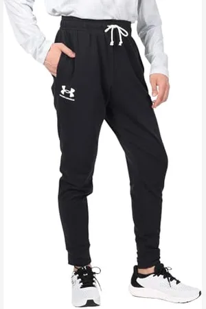 Under Armour Herren UA Rival Terry Jogger Trainingshose, Black / / Onyx White, L