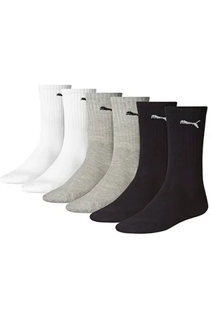 PUMA Unisex Sportsocken Cush Crew 6er Pack, mehrfarbig , Gr. 35-38