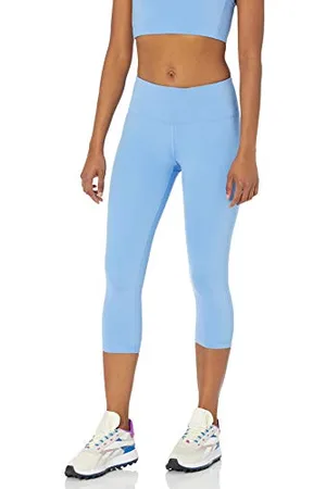 Amazon Damen Active Sculpt Workout Athleisure Capri-Leggings mit mittelhohem Bund, , L