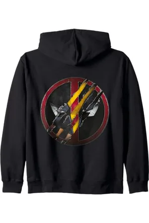 Marvel Deadpool & Wolverine Symbol zerstört Kapuzenjacke