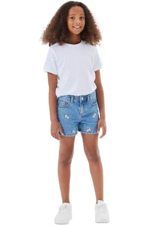 NAME IT Mädchen Nkfbella Reg Dnm Shorts 3674-be Noos, , 116