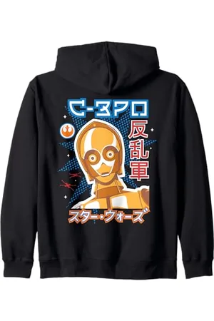 STAR WARS Kawaii C-3PO Japan Cute Pop Art Rebel Droid Kapuzenjacke