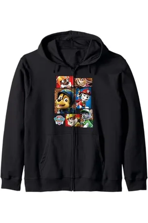 Paw Patrol Rettungshunde in Quadraten Kapuzenjacke