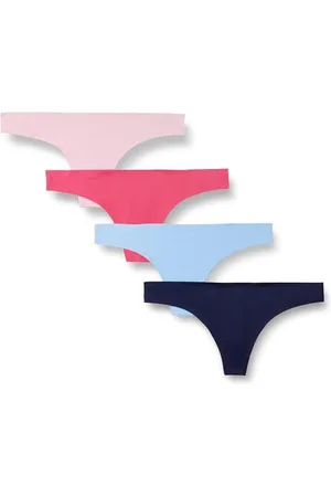 Amazon Damen Tanga-Unterwäsche aus nahtlos verbundenem Stretch, 4er-Pack, , 40