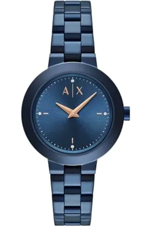 Armani Exchange Watch for Women, Quartz Movement and 36mm Case Size with Stainless Steel, Leather or Silicone Strap