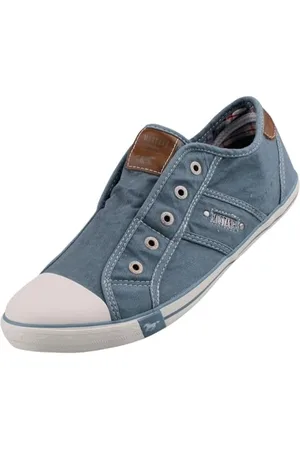 Mustang Damen Canvas Sneaker Graublau, Schuhgröße:EUR 39