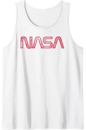 Nasa Distressed Rotes Wurmlogo Tank Top