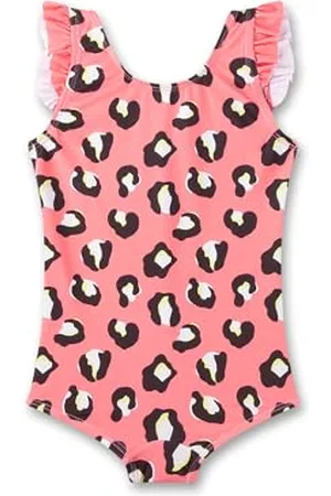 Sanetta Mädchen-Badeanzug pink | Bequemer und praktischer Badeanzug aus recyceltem Polyester-Mix für Mädchen. Bademode für Kinder 098