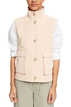 ESPRIT Damen Weste 062ee1h303, NUDE, M