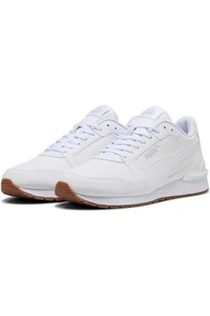 PUMA Unisex ST Runner V4 L Sneaker, White-Glacial Gray-Gum, 43 EU