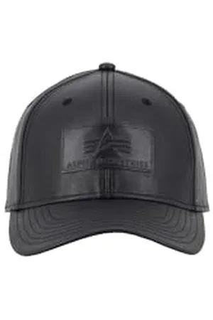 Alpha Industries Herren PU Logo Cap, Black, One Size