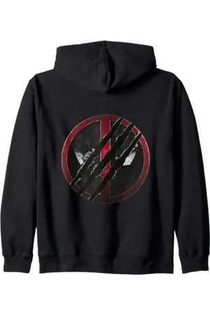 Marvel Deadpool & Wolverine Symbol Deadpool zerstört Kapuzenjacke