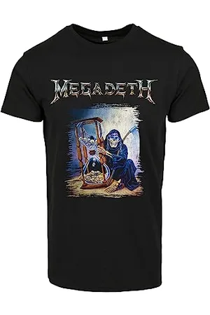 Merchcode Unisex T-Shirt Megadeath Countdown Hourglass Vintage Tee, Regular Fit, Baumwolle 100%, M