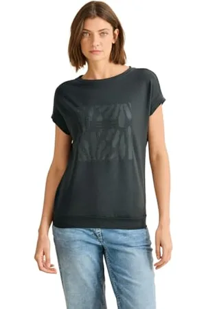 CECIL Damen B322952 T-Shirt mit Print, , M
