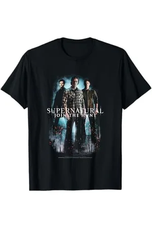 Supernatural T-Shirt für Erwachsene und Unisex-Fans in , Kurzarm, Regular Passform, Klein (US)