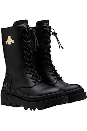 Replay Mädchen Stiefel Laser Junior 8 mit Reißverschluss, Schwarz , 31