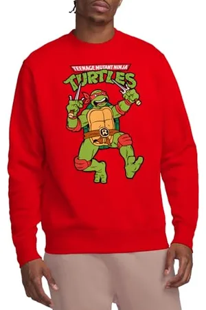 Teenage Mutant Ninja Turtles Unisex TMNT Retro Raph Crew Sweatshirt, , S