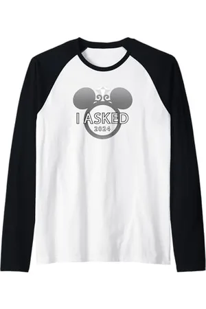 Disney I Asked 2024 Engagement Ring Proposal Mickey Raglan