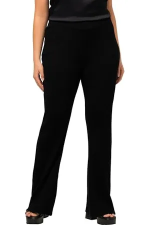 Ulla Popken Damen Strickhose, Flared Hose, , 42-44