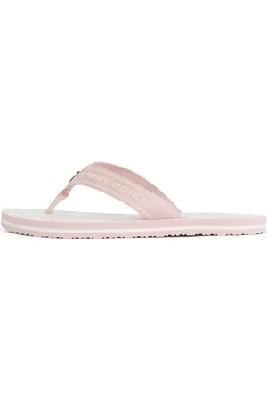 Tommy Hilfiger Damen Flip Flops Stripes Beach Sandal mit Logo, Rosa (Foggy Pink), 38